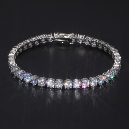 925 Silver Moissanite 4mm Tennis Bracelet TQB0003