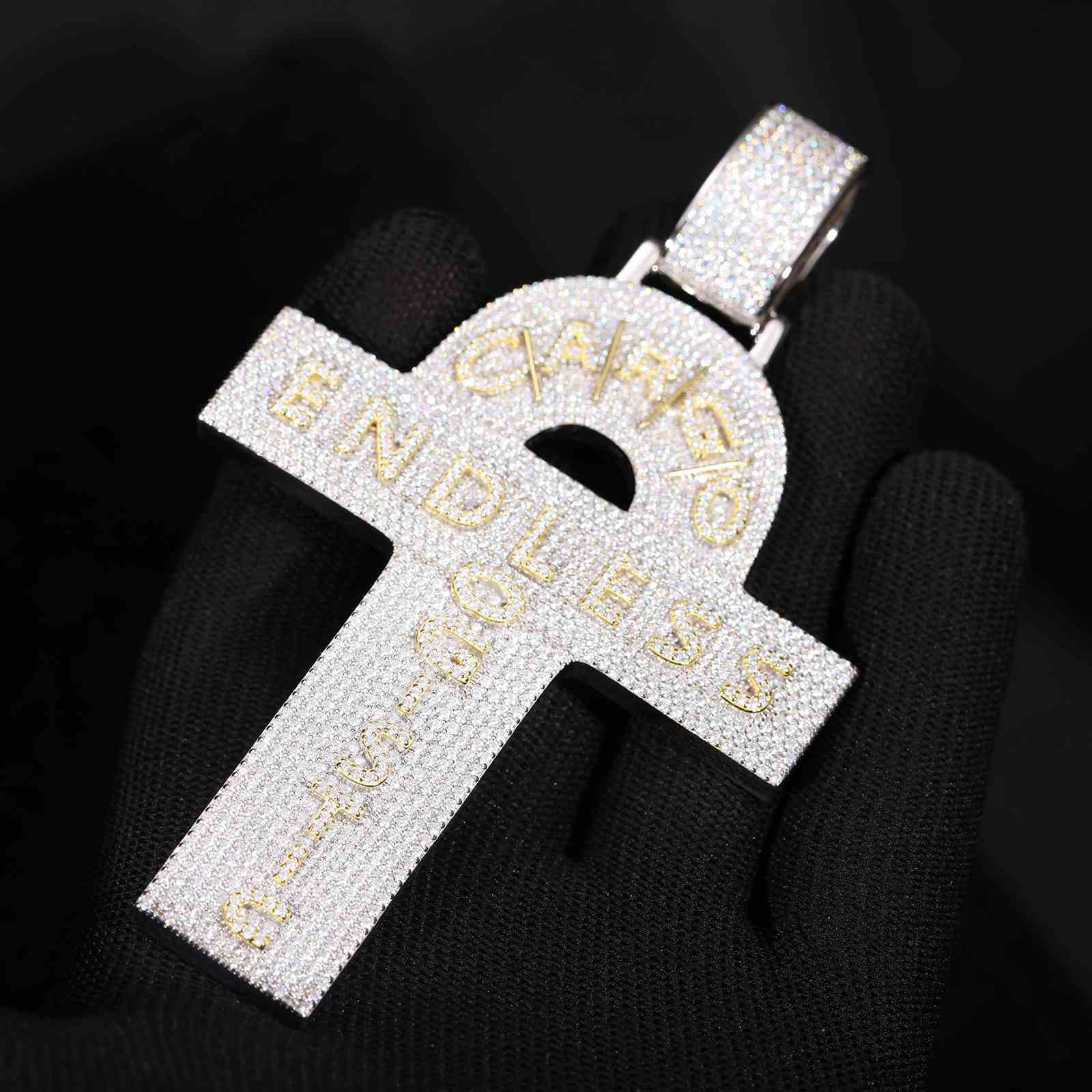 Customized Ankh Cross Letter Pendant