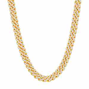 8mm 1 Row Cuban Link Chain