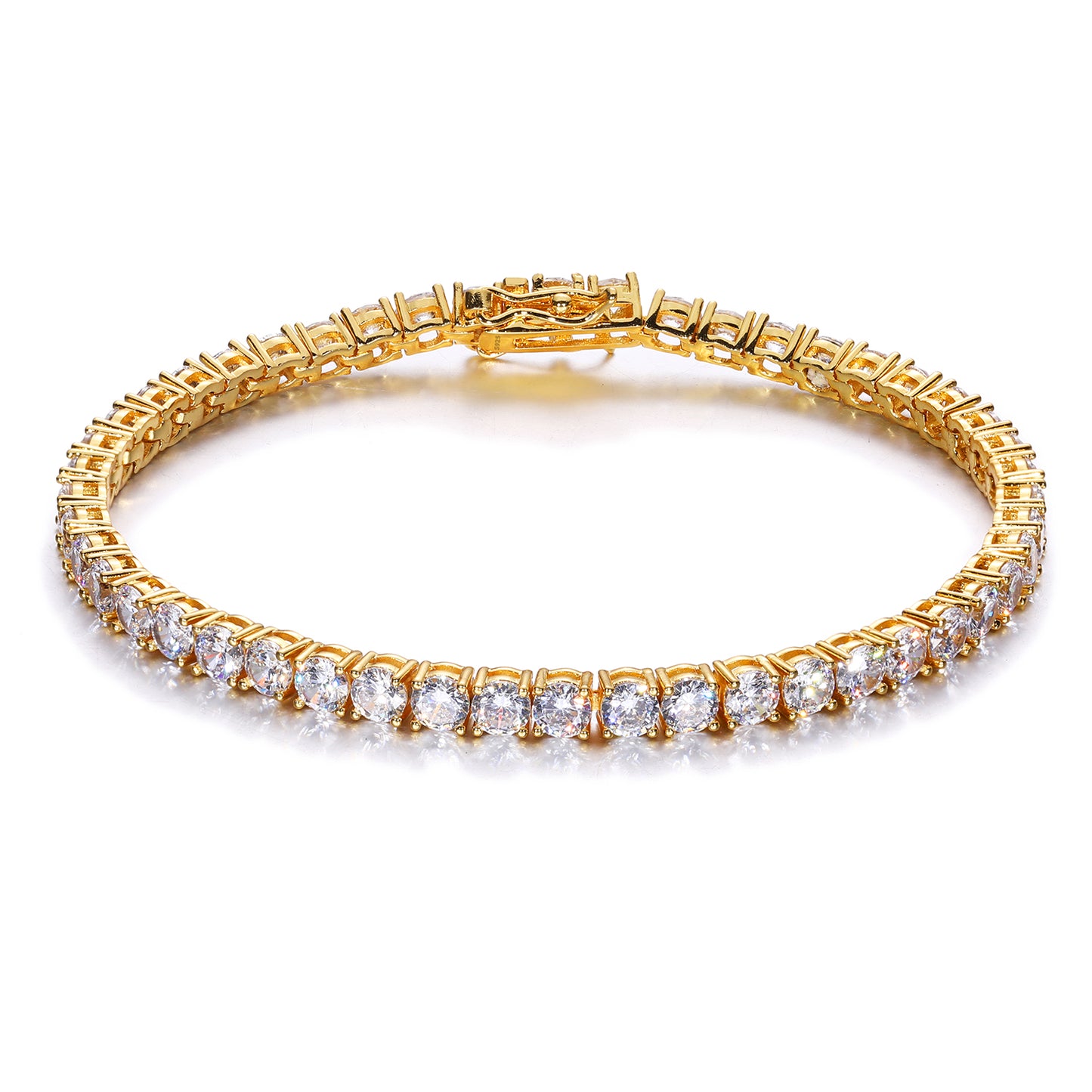 925 Silver Moissanite 4mm Tennis Bracelet TQB0003