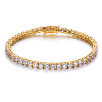 925 Silver Moissanite 4mm Tennis Bracelet TQB0003