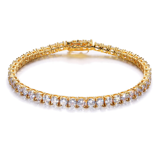 925 Silver Moissanite 4mm Tennis Bracelet TQB0003