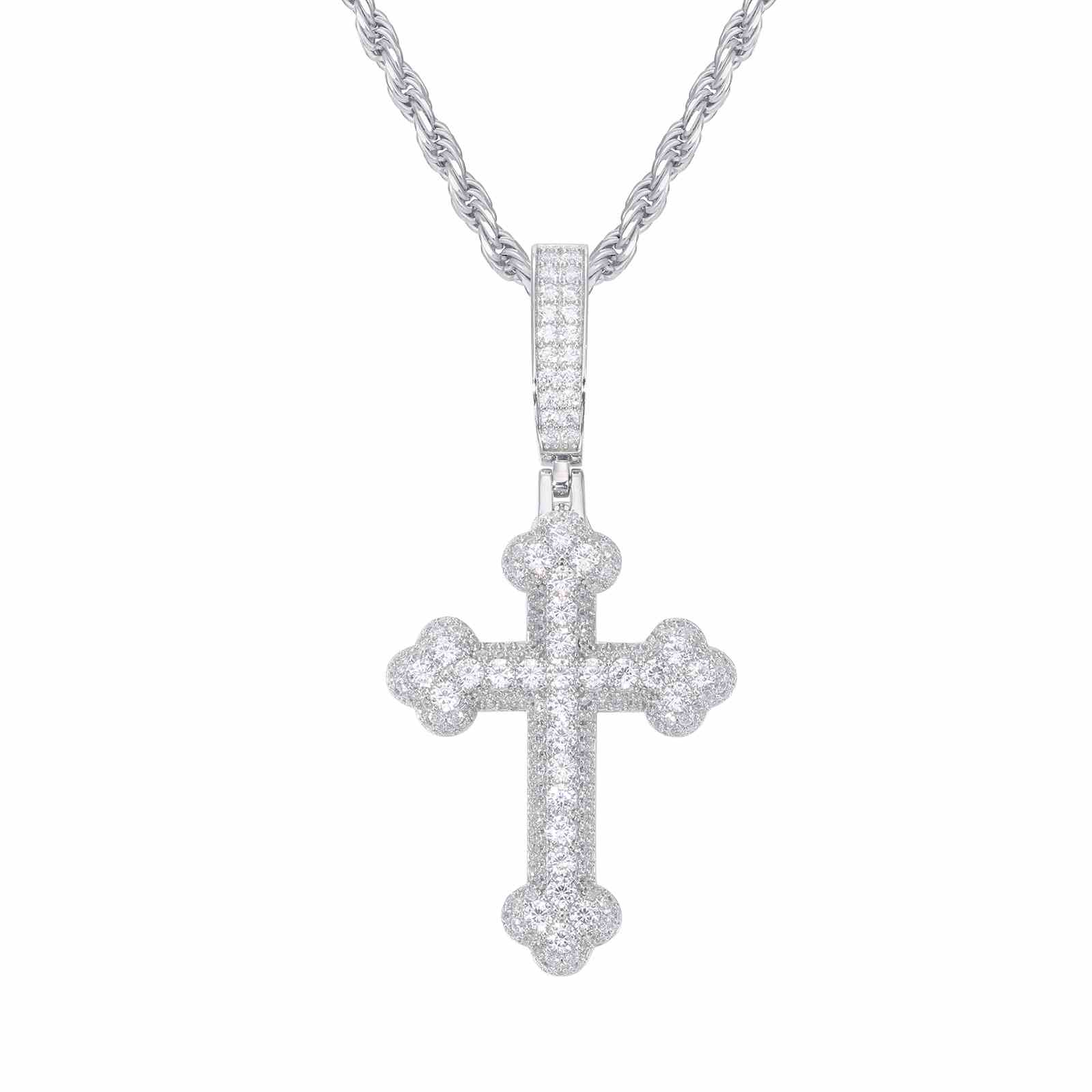 Iris Cross Pendant