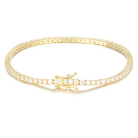 925 Silver Moissanite 2mm Tennis Bracelet TQB0289