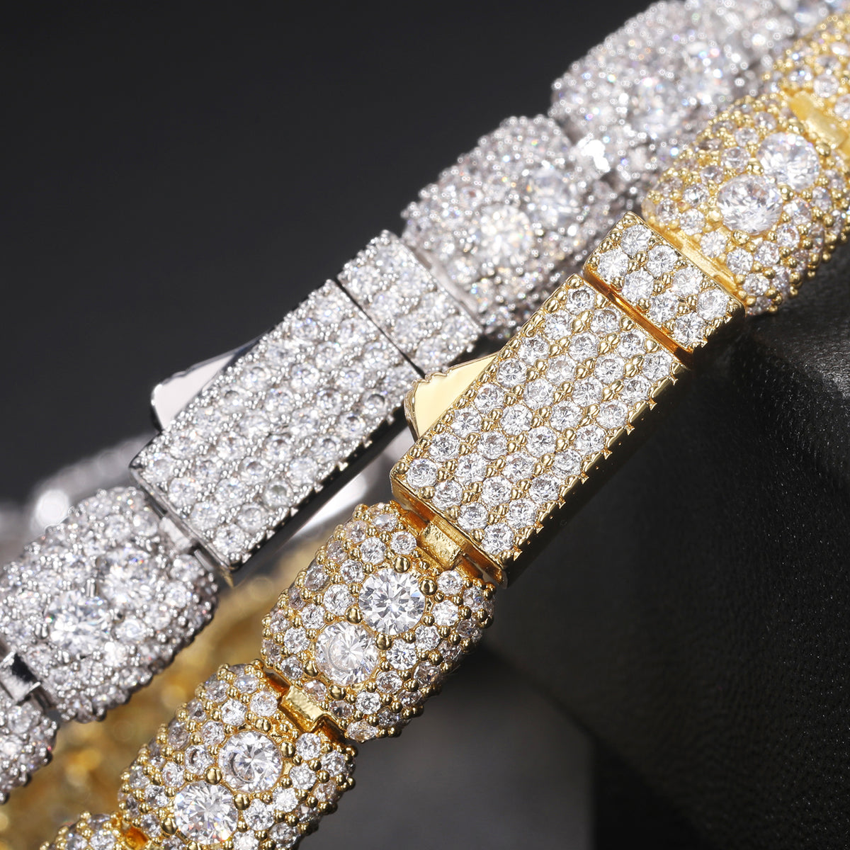 925 Silver Moissanite Cushion Link Tennis Bracelet TQB0239
