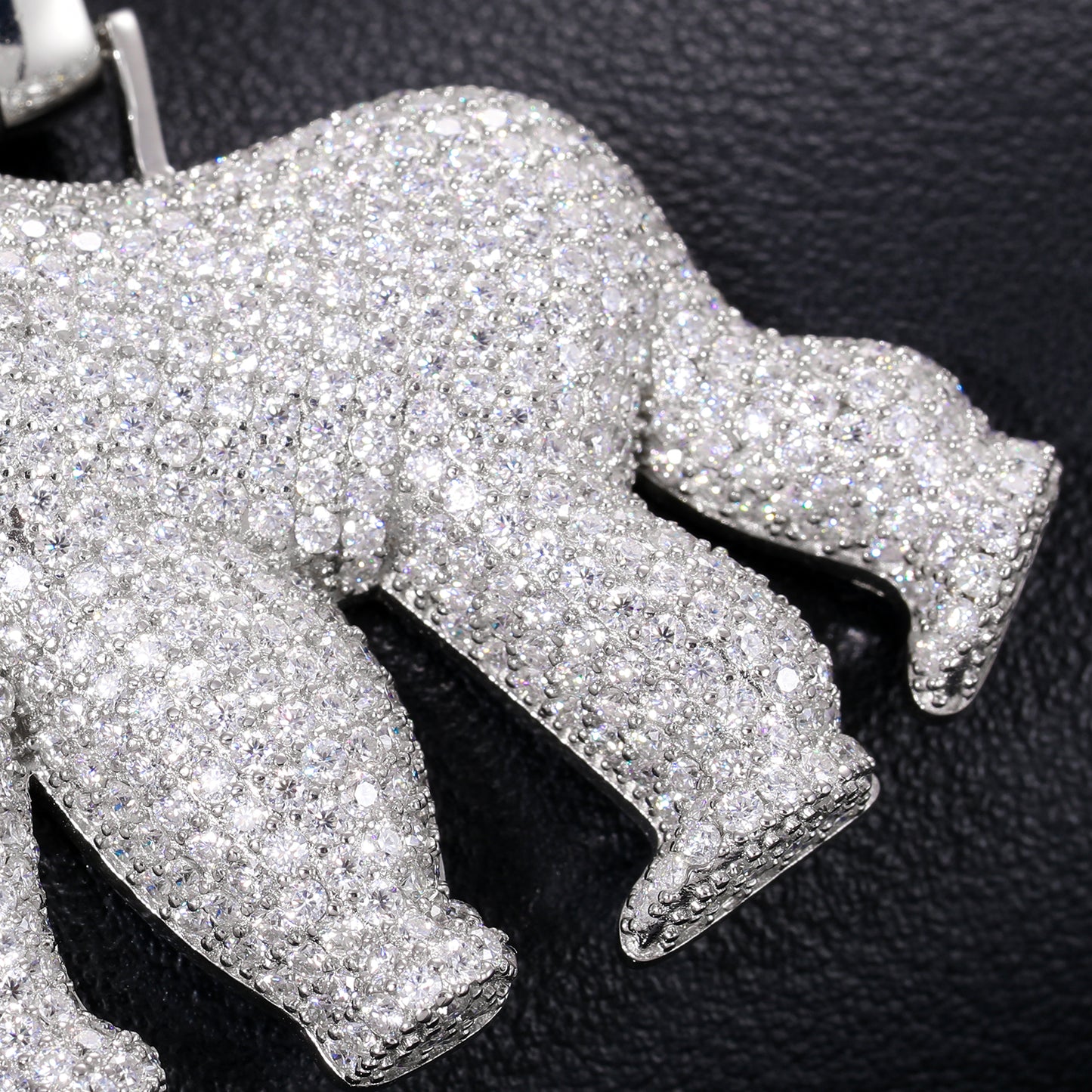 925 Silver Moissanite Iced Out Gorilla Pendant TQP0194