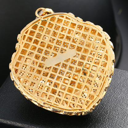Iced Lion Head Pendant Hip Hop Animal Jewelry CZP0339