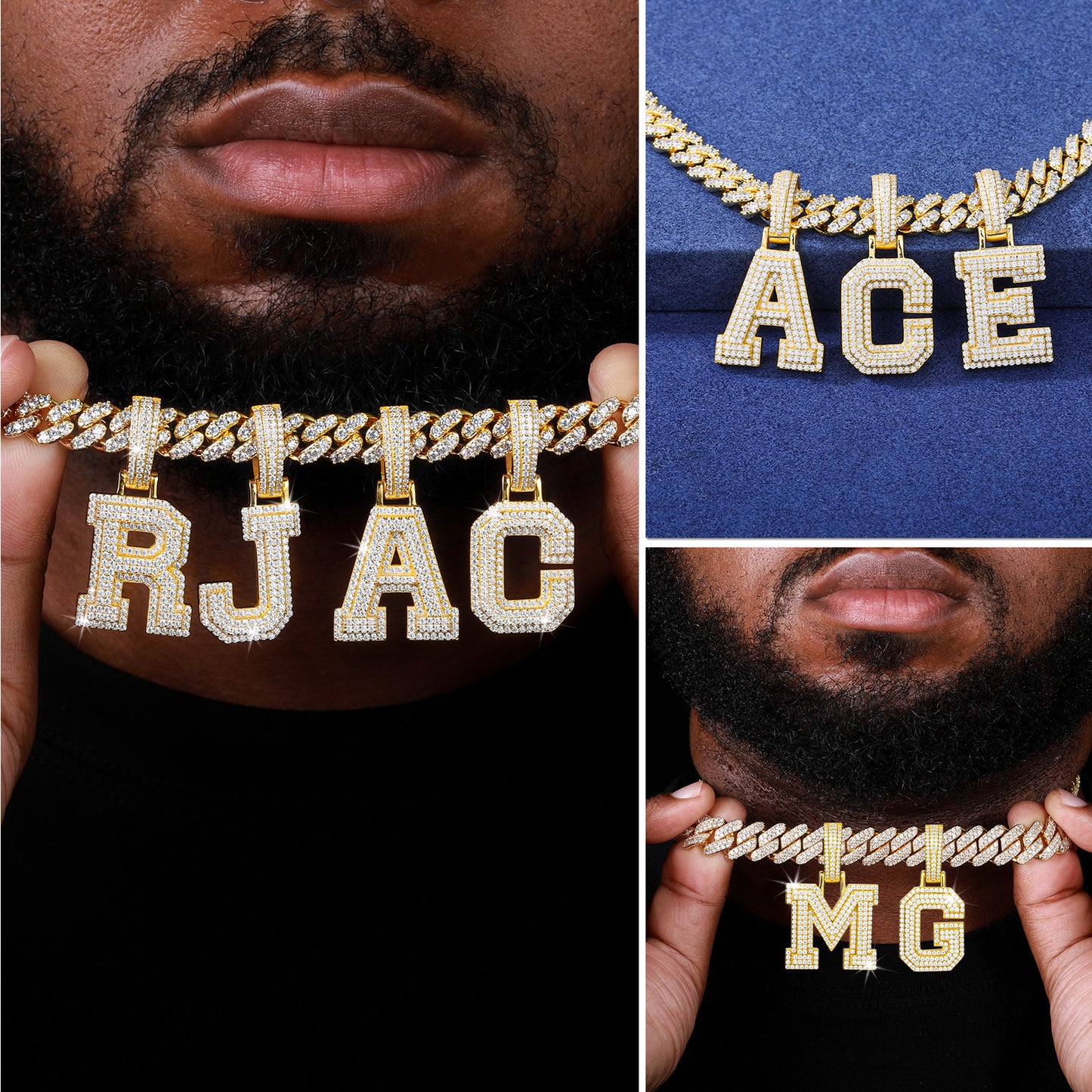 Iced Out A to Z Initial Letter Pendant CZP1280
