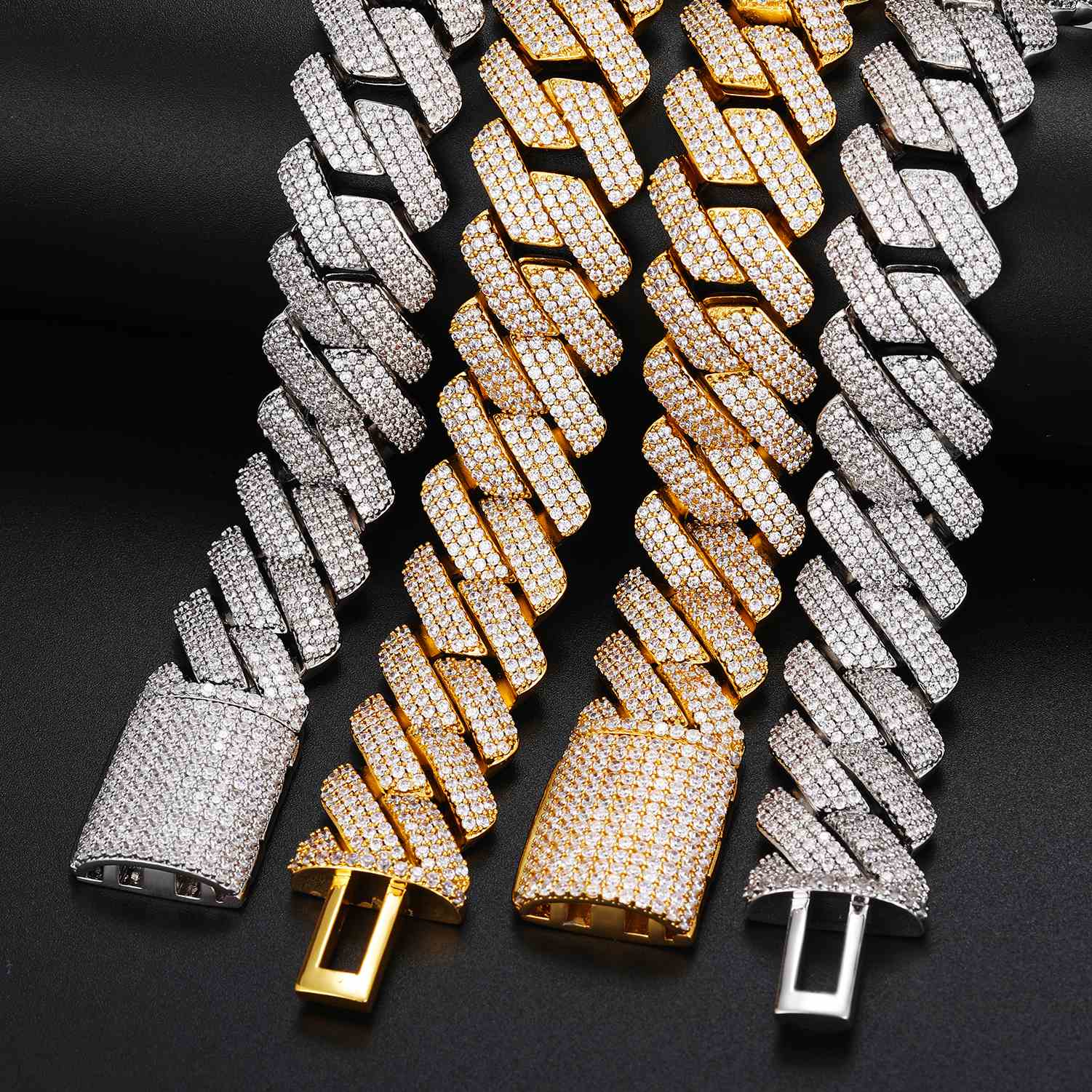 20mm 3 Rows Cuban Necklace