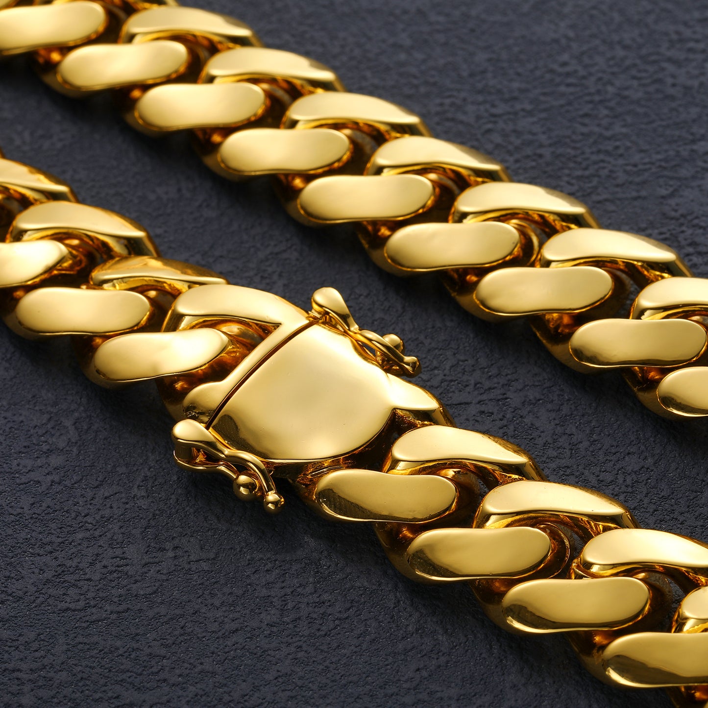 Copper Cuban Link Bracelet 10 to 22mm for Men CZBHX0196