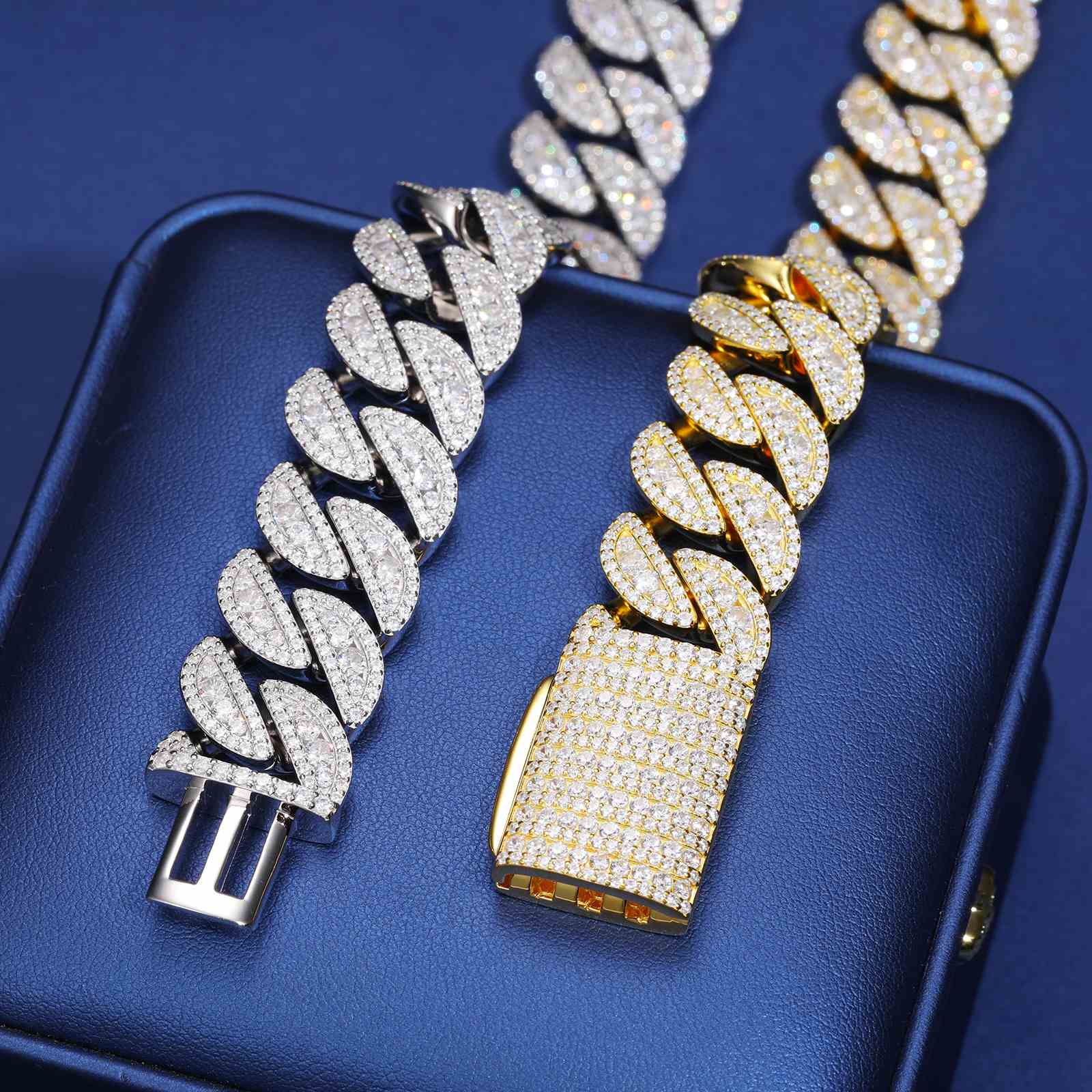 18mm Leaf Cuban Link Chain