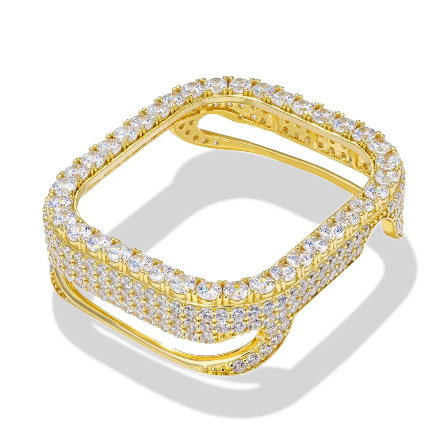 Hip Hop Moissanite Iced Bezel Case Compatible with Apple Watch Series 11 TQW0003