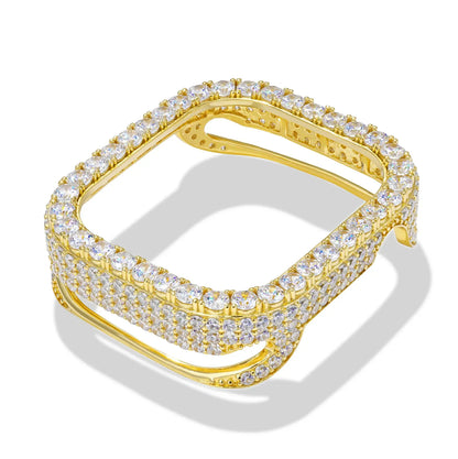 Hip Hop Moissanite Iced Bezel Case Compatible with Apple Watch Series 11 TQW0003