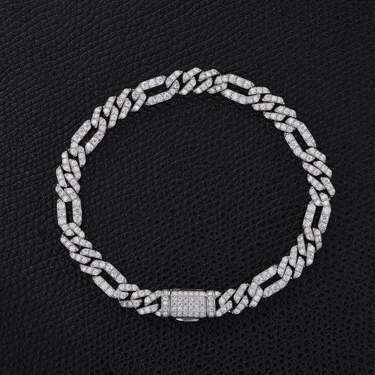 Iced Link Bracelet Hip Hop Statement Jewelry CZBHX0460