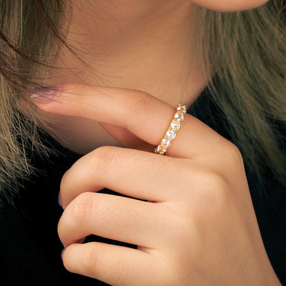925 Silver Moissanite Full Eternity Ring TQR0008