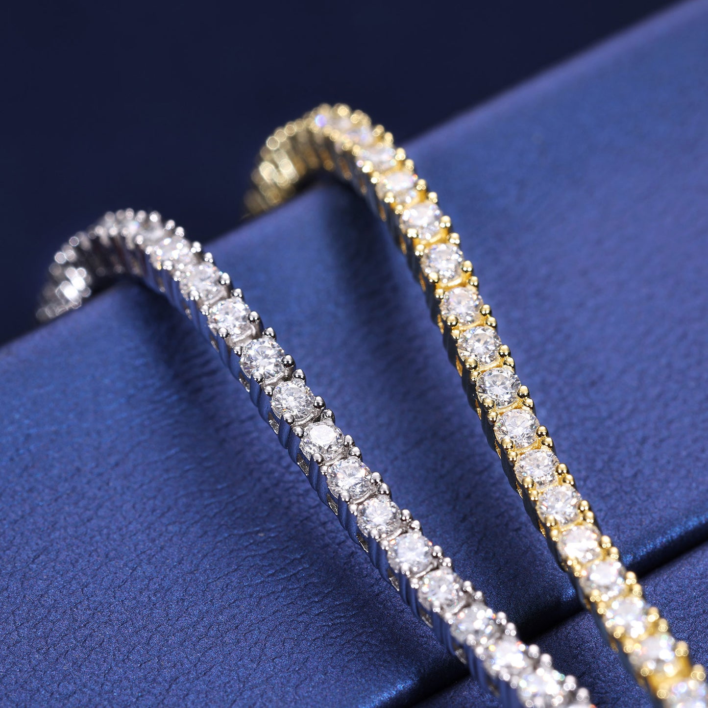 925 Silver Moissanite 2mm Tennis Bracelet TQB0289