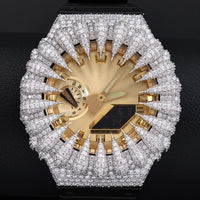 Bear Claw Iced Out Moissanite Silver Watch Case for GA2100 TQW0039