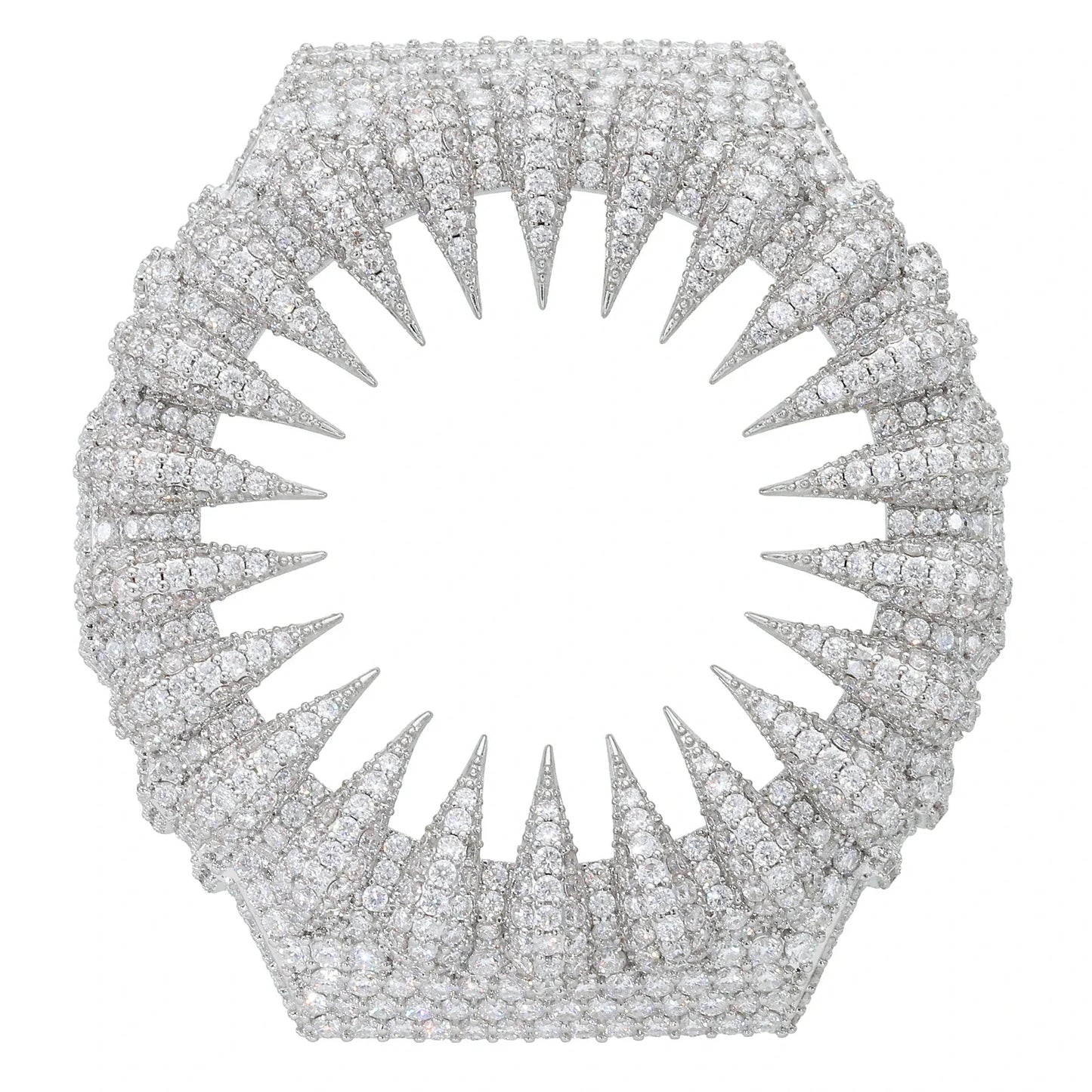 Bear Claw Iced Out Moissanite Silver Watch Case for GA2100 TQW0039