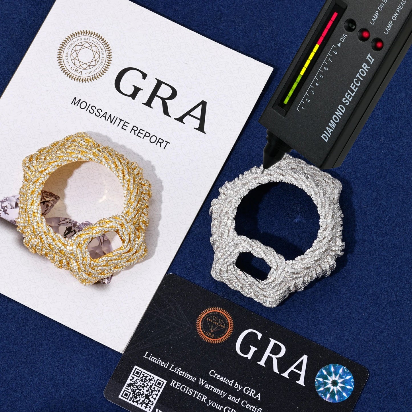 Iced Out Moissanite Rope Watch Bezel Case for DW6900 Series TQW0040