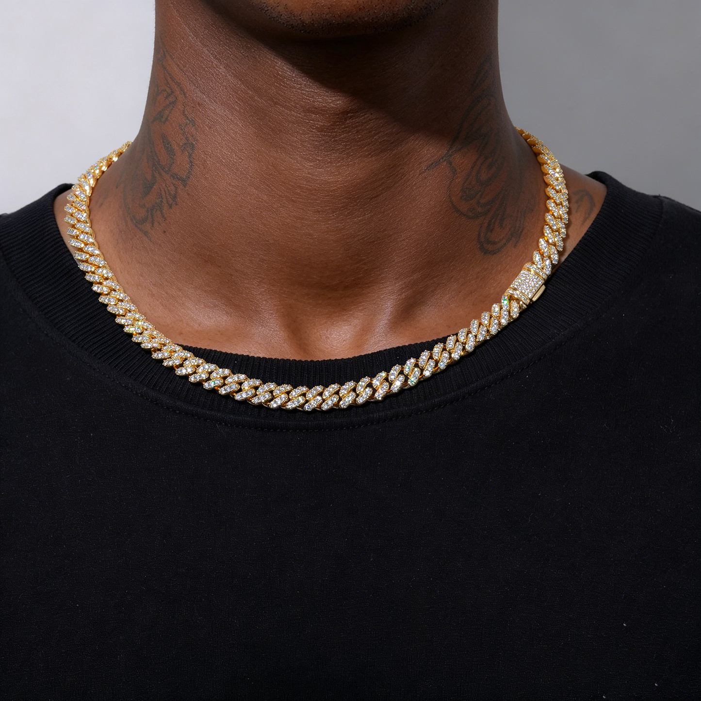 8mm Prong 1 Row CZ Cuban Link Chain CZP0412