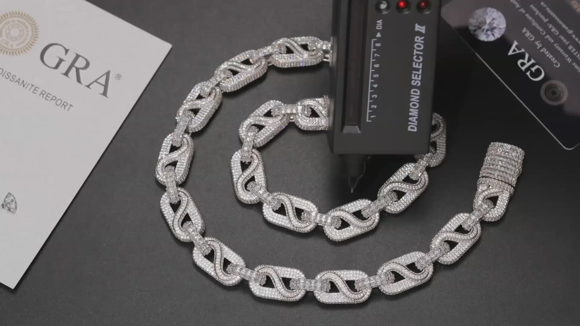 14mm Baguette Bussdown Cuban Link Chain