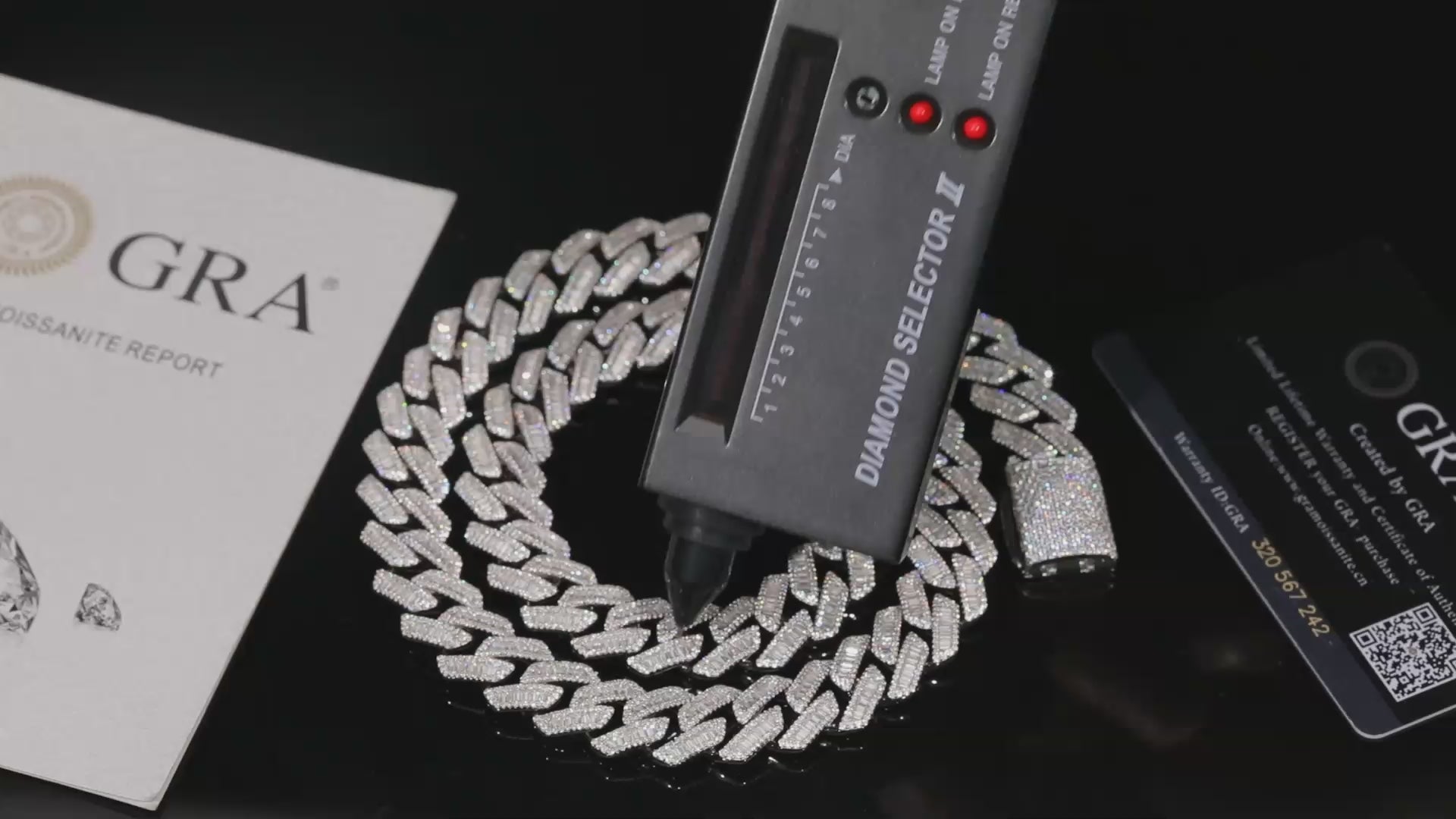 14mm Baguette Rhombus Cuban Link Chain