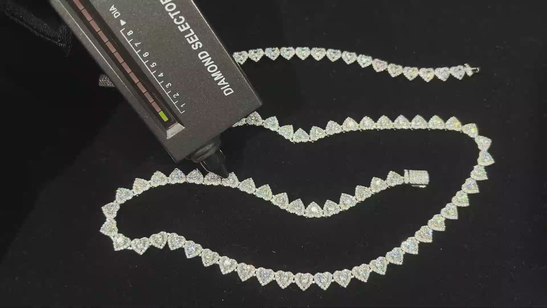 7mm S925 Heart Cut Moissanite Tennis Chain